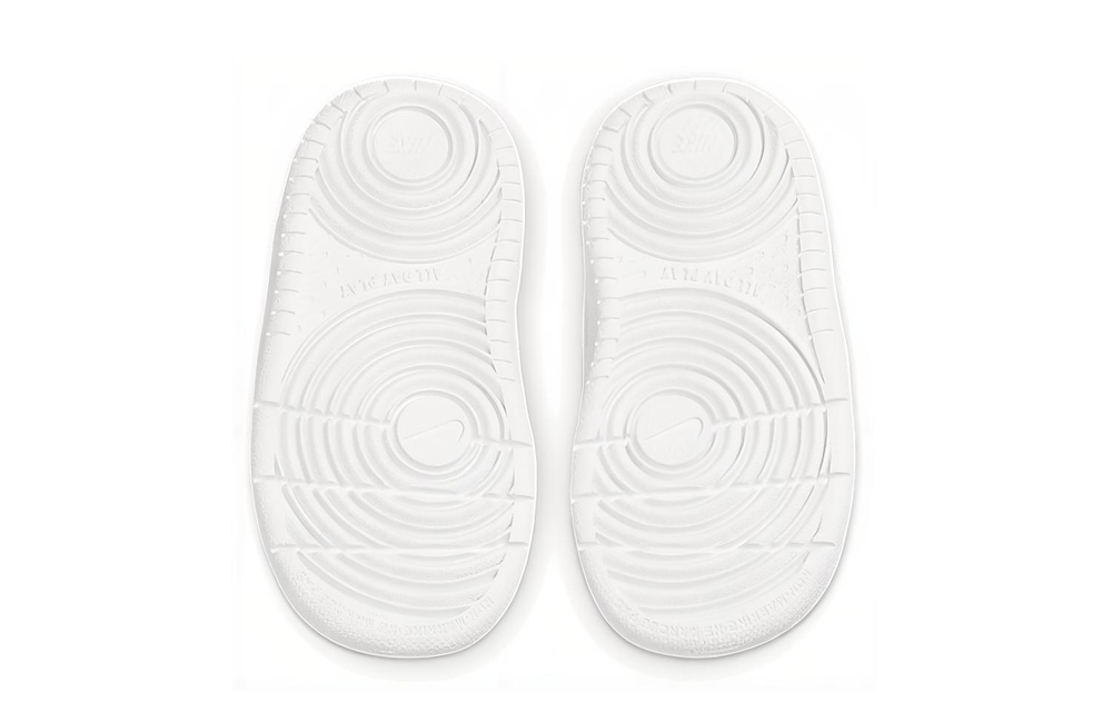 Baby Nike Court Borough Mid 2 comfortable and versatile middle-help toddler shoes white