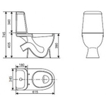 Унитаз-компакт Sanita Luxe MAX SL DM, микролифт SLCC01040513