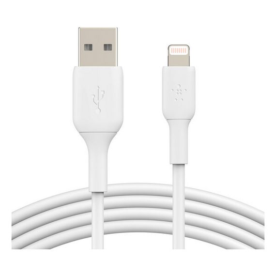 Кабель Belkin BoostCharge Lightning - USB-A 2 м (CAA001bt2MWH) White