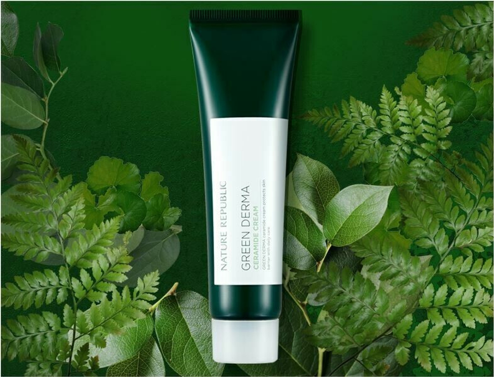 Крем для лица с керамидами Nature Republic | Green Derma Ceramide Cream 50мл. Страна производитель: Корея (Уход за лицом)