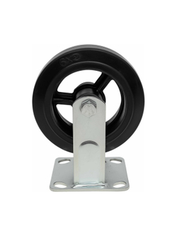Колесо промышленное неповоротное с подшипником 160мм резина/чугун Gigant G-04-09-33