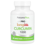 NaturesPlus, Pro Longvida®, куркумин 1000, 60 мини-таблеток (500 мг в таблетке)
