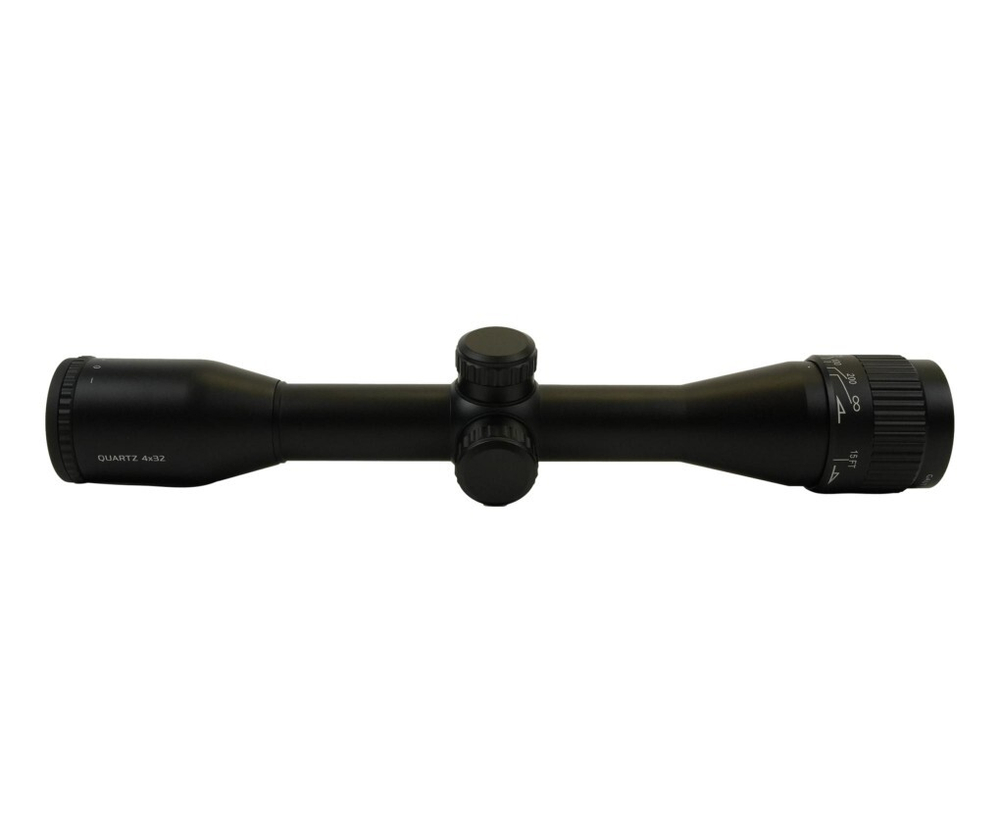 Прицел Gaut Quartz 4x32, AO-параллакс, сетка 3 (Mil-Dot) нить, без подсветки, 25.4мм, поправки 1/4 МОА