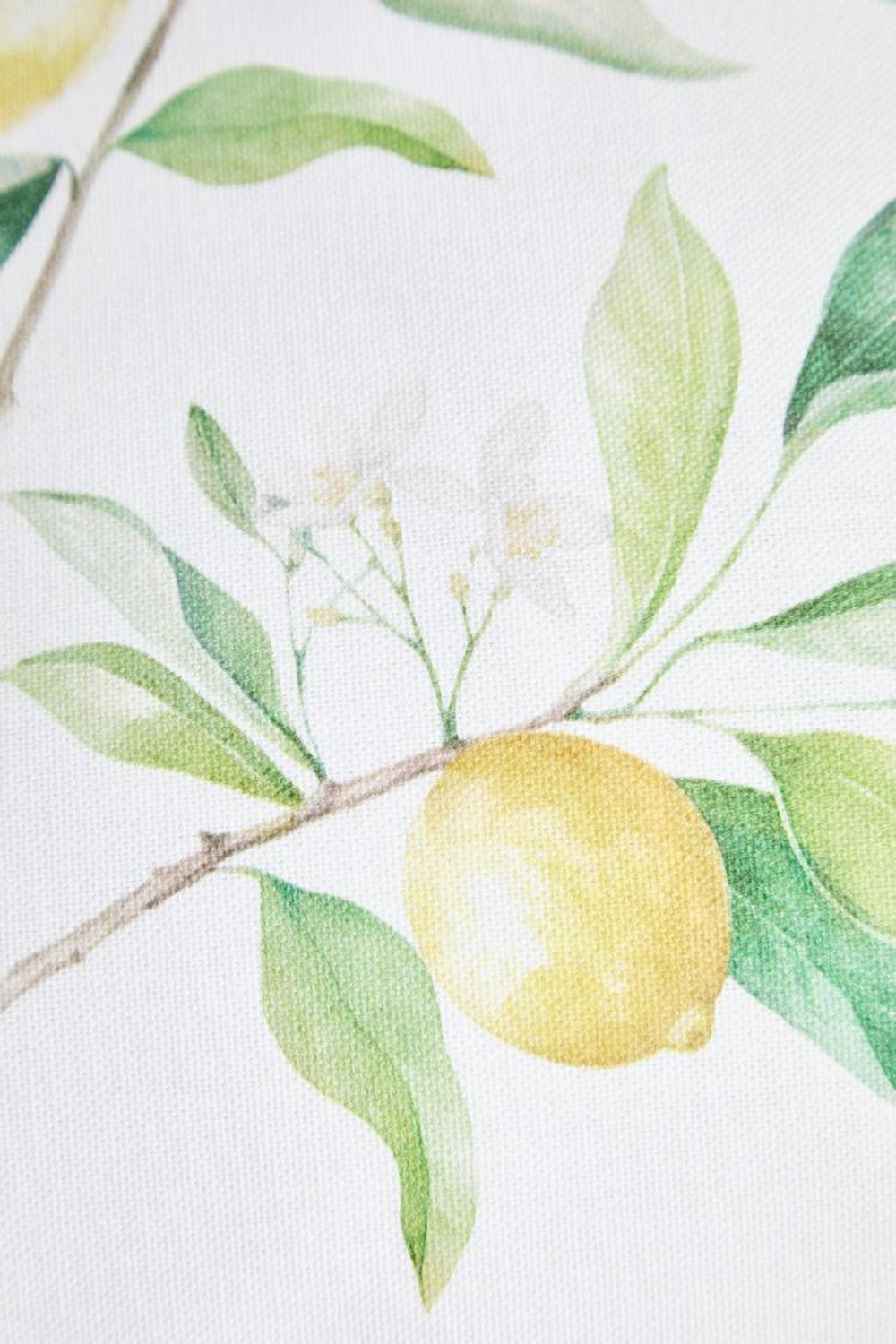 ZARA HOME ЧЕХОЛ ДЛЯ ДЕКОРАТИВНОЙ ПОДУШКИ С ПРИНТОМ «ЛИМОНЫ», БЕЛЫЙ