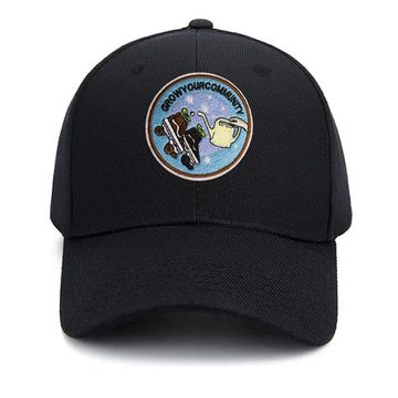 Нашивка термоаппликация на одежду и на рюкзак. Grow your community. Веган