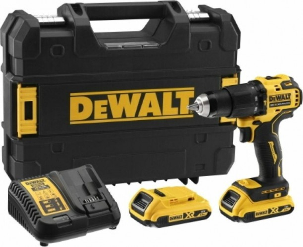 Аккумуляторная дрель-шуруповерт DeWALT DCD 709 S2T ударная, бесщеточная DCD709S2T