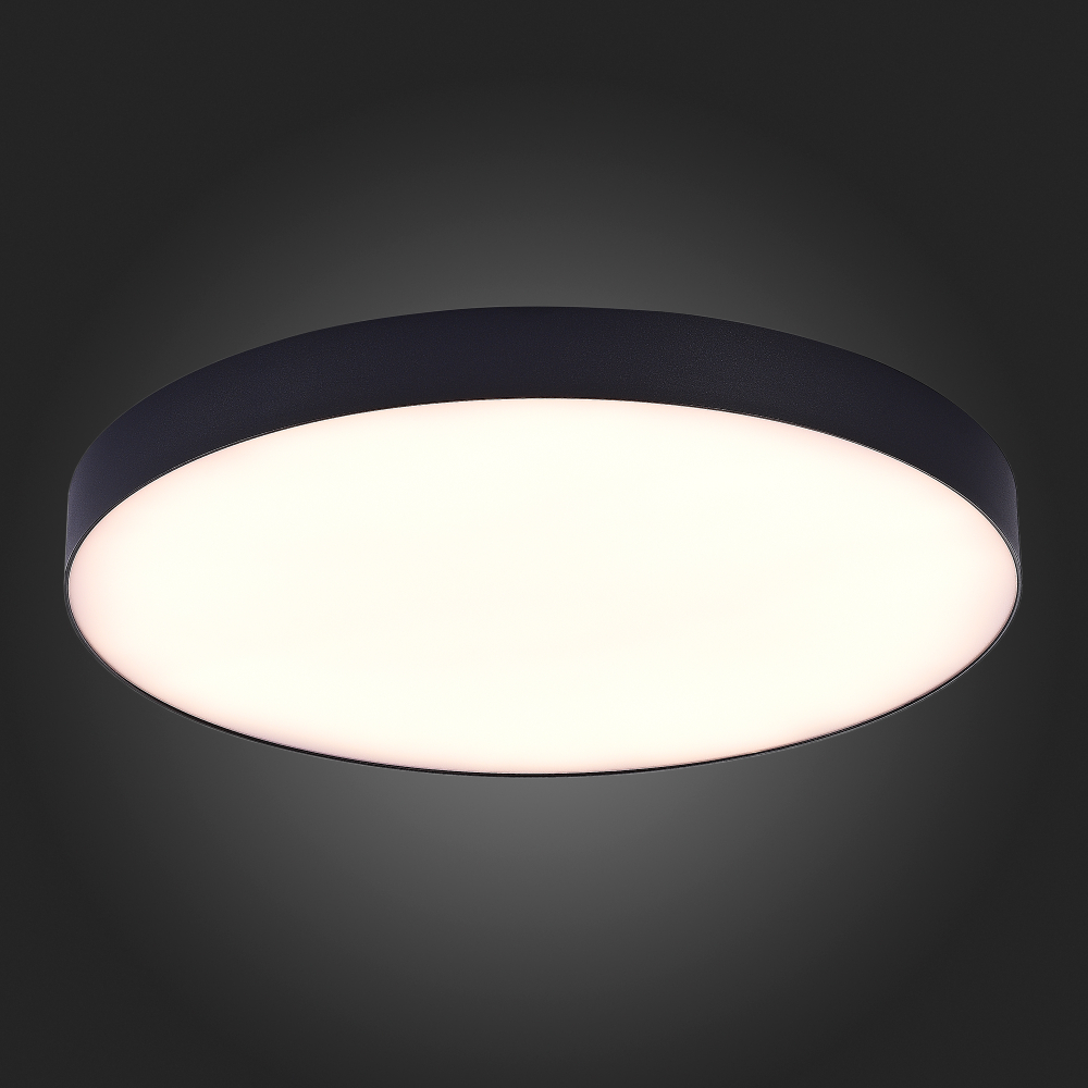 ST606.432.96 Светильник потолочный Черный LED 1*96W 3000K 8 640Lm Ra&gt;85 120° IP20 D600xH55 185-265V