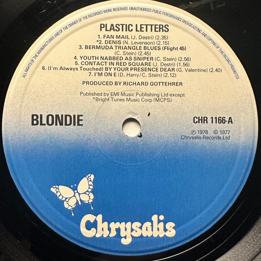 Blondie – Plastic Letters (Англия 1978г.)