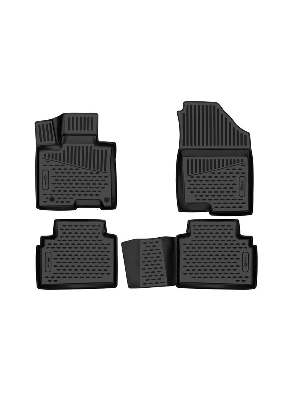 Коврики в салон для HYUNDAI Tucson (IV длинная база) 2020-, 4 шт. (Повышенная устойчивость, повышенная износостойкость) FORMAT.3DAN0017210