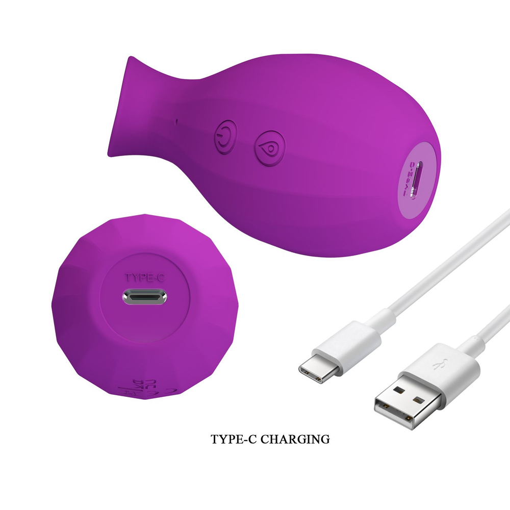 Лиловый клиторальный вакуумный стимулятор Magic Bottle (Цвет: фиолетовый)