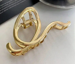 Заколка-краб "Петля". Усиленная. Цвет "Золото"