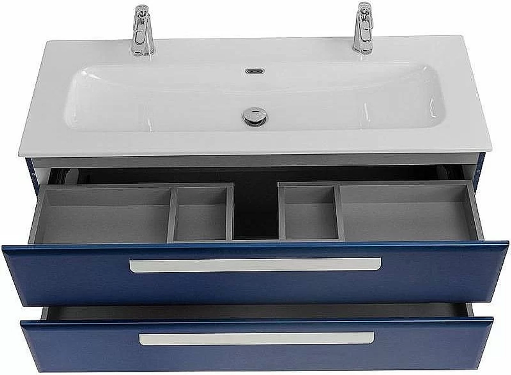 Тумба с раковиной Cezares ECO-CER-N 120 ECO-CER-N-1200-2C-SO-SPF-P сапфир