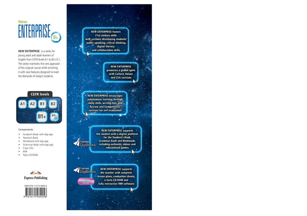 NEW ENTERPRISE B1+ STUDENT'S BOOK WITH DIGIBOOK APP - Учебник с электронным приложением