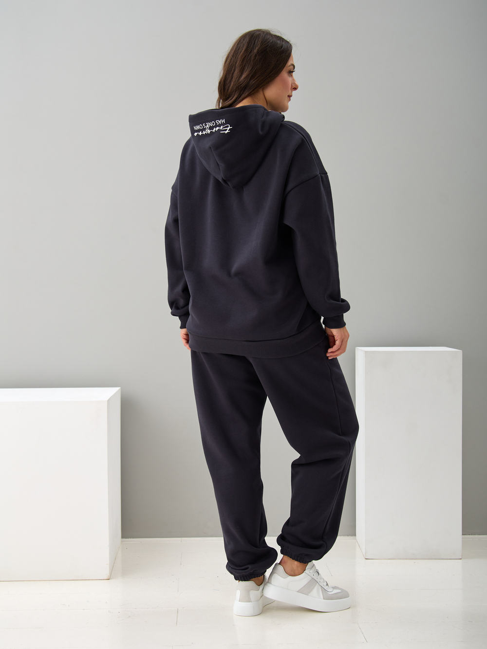 Костюм с брюками КБис-091/антрацит-п