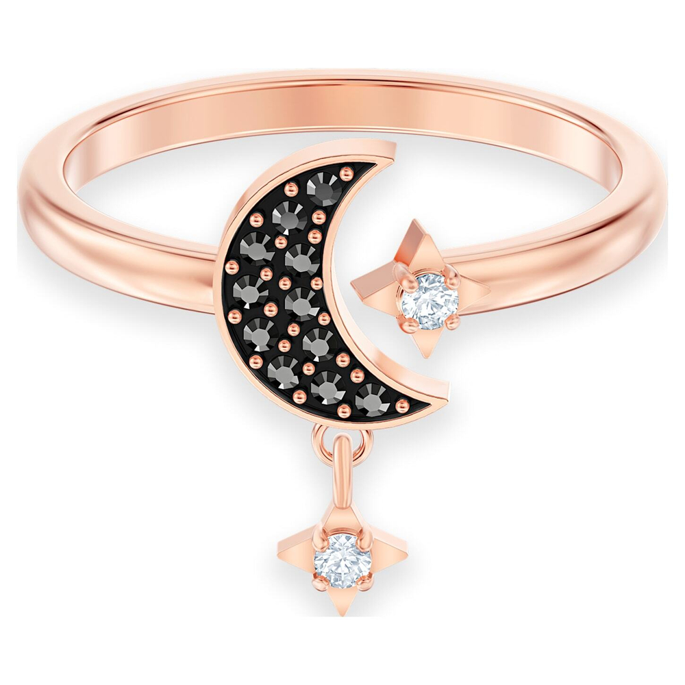 SWA SYMBOL:RING OP MOON JET/CRY/ROS 58 5515666