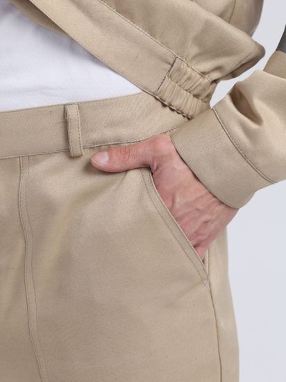 Костюм "Лигор-1" СОП брюки (бежевый/т.серый)