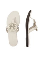 кожаное вьетнамки miller TORY BURCH - кремовый(90582)