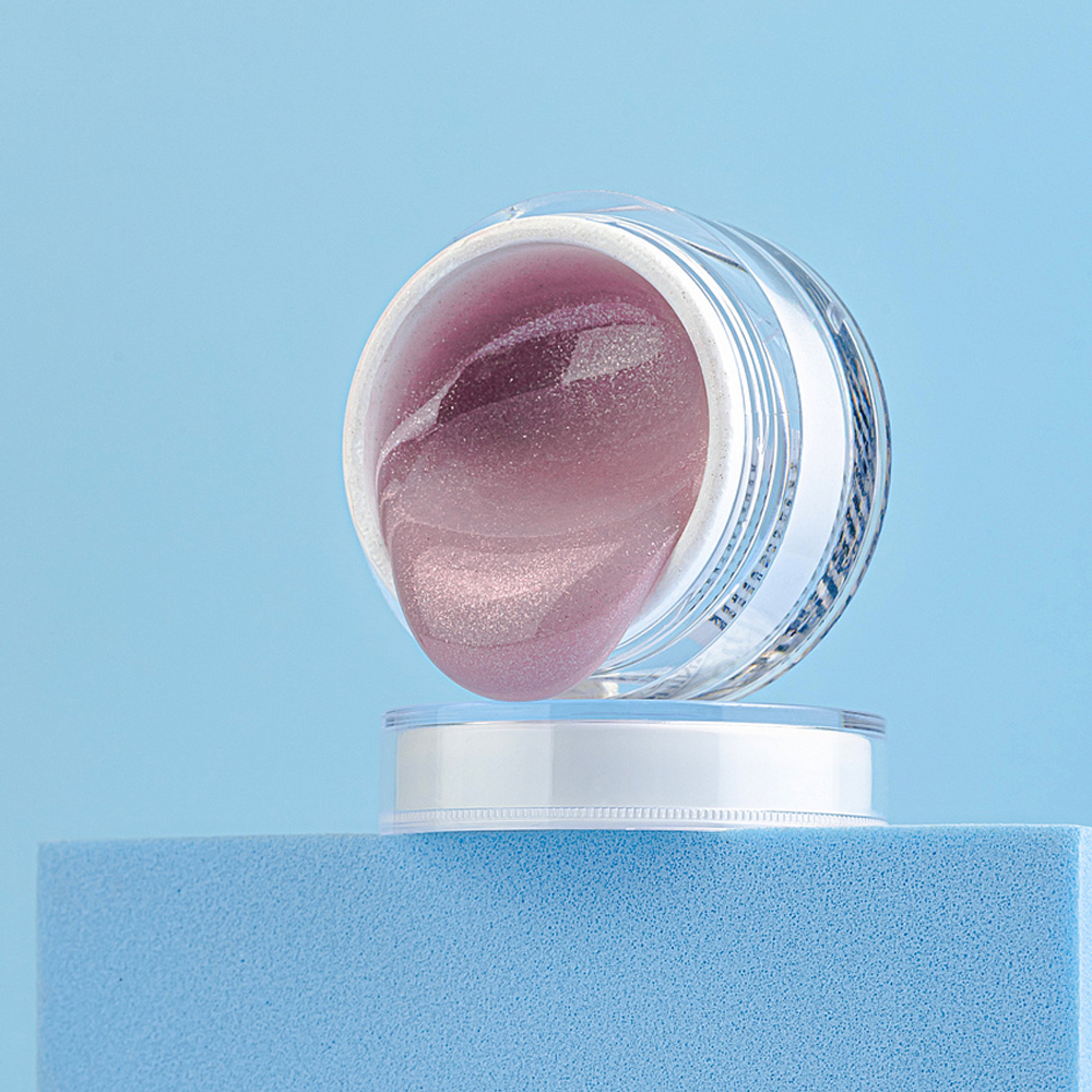 Гель камуфлирующий с шиммером Galaxy French Pink 15гр Cosmoprofi