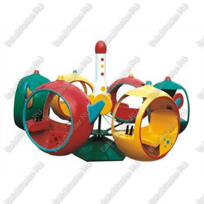 Электрическая Аттракцион карусель «Космос», 3,2×3,2×2,2 м