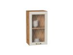 Шкаф верхний с 1-ой остекленной дверцей Ницца