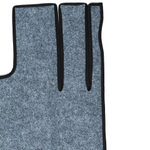 Ковры Shacman X-3000 рестайлинг (экокожа, коричневый, черный кант, бежевая вышивка)