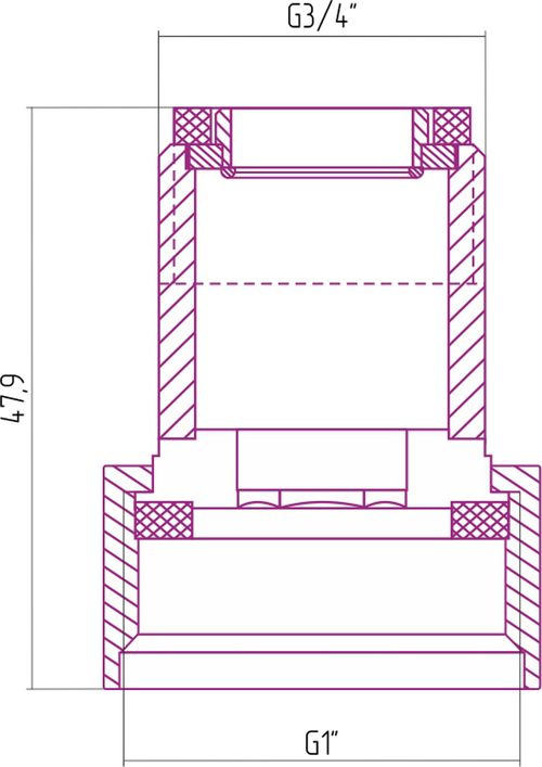 Комплект соединительно-переходной Сунержа для отопительного радиатора Эстет Античное белое золото (МЕ-2004)