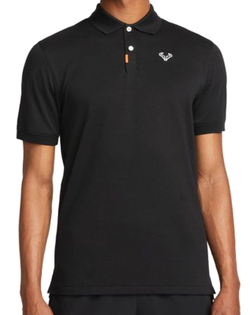 Мужское теннисное поло Nike Rafa Slim Polo - черный