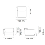 Подъемный с правым подлокотников 80 JEREZ EH70226