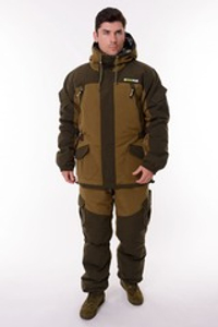 Зимний костюм для охоты и рыбалки ONERUS "Горный -45" (Брезент, хаки) полукомбинезон