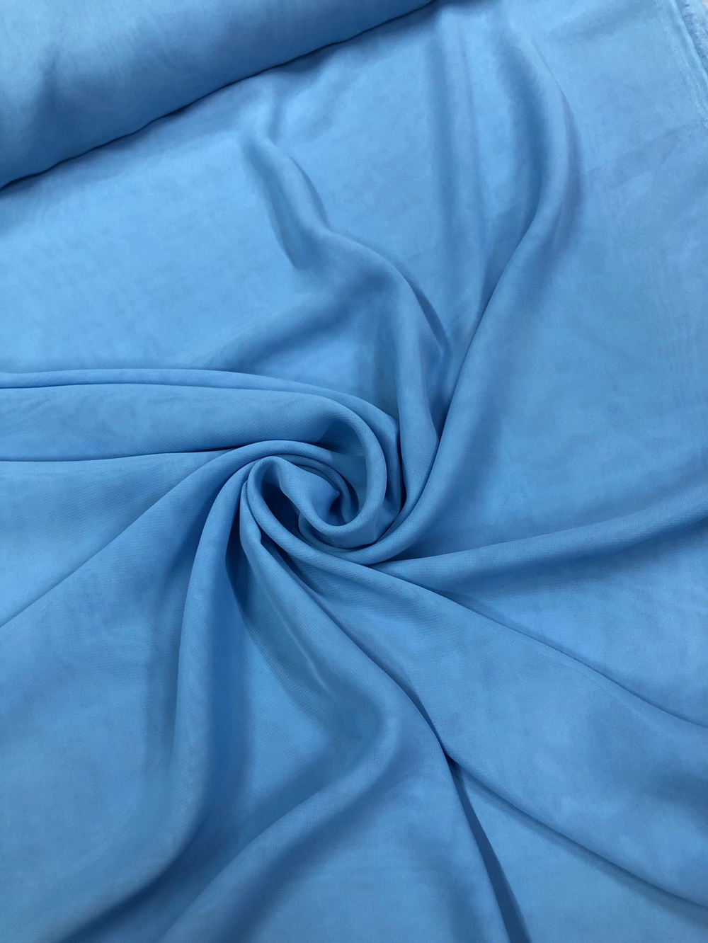 Ткань Шифон голубой арт. 324648