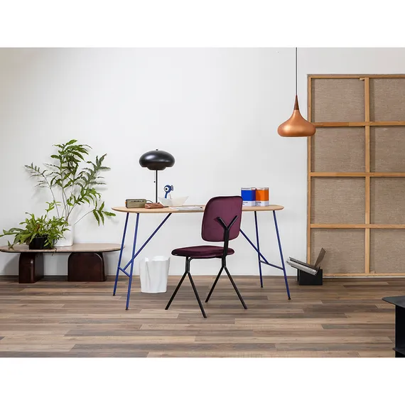 Стул Ror Y, пурпурный велюр