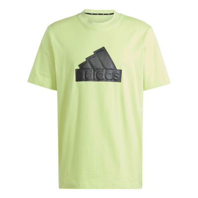 Мужское теннисное поло adidas Future Icon Badge Of Sport T-Shirt Men - Lime, Black