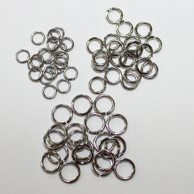 Колечки люкс родированные 5мм 6мм 7мм