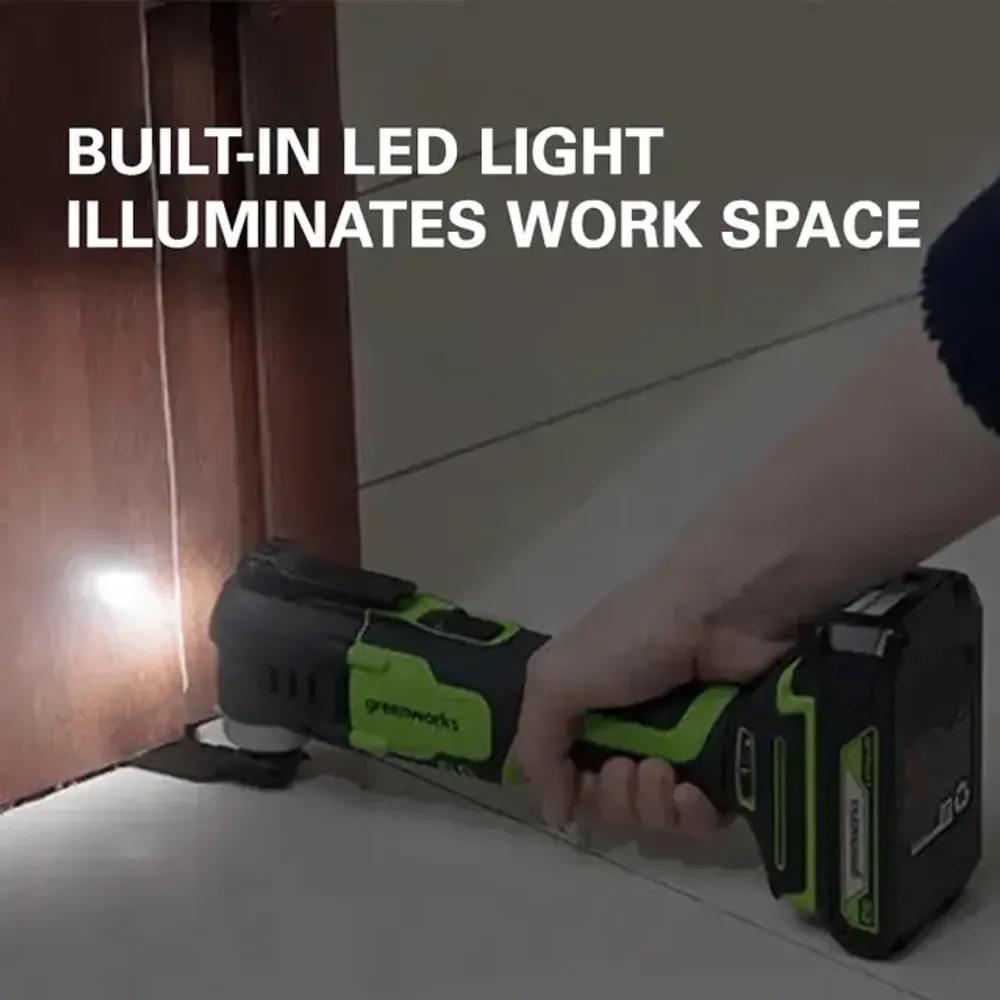 Аккумуляторный реноватор Greenworks G24MT, 3400307,24v, без АКБ и ЗУ