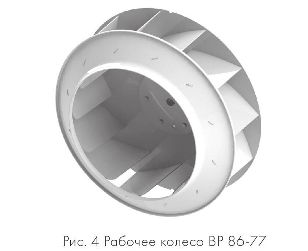 ВР 86-77-8.0 15 кВт*1500 об/мин. правый радиальный вентилятор низкого давления