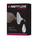 Белая помпа для клитора  10,4см с вибрацией Pretty Love Passionate Lover BI-014096-2-0702