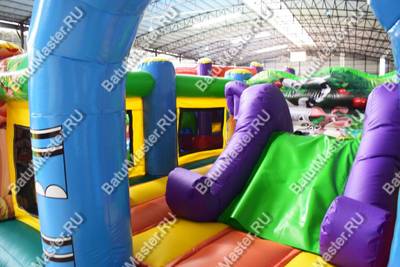 Коммерческий надувной батут "Зверинец", 4,5*4,5*2,5 м