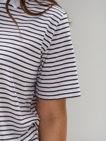 Блузка БЛк-143/белосиняя-полоса-н