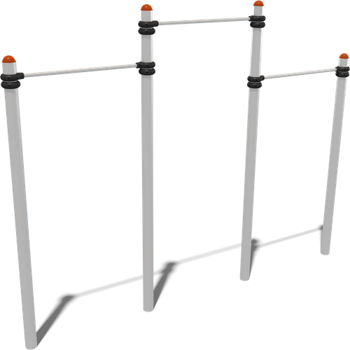 Перекладина разноуровневая тройная (паттерн Vector)