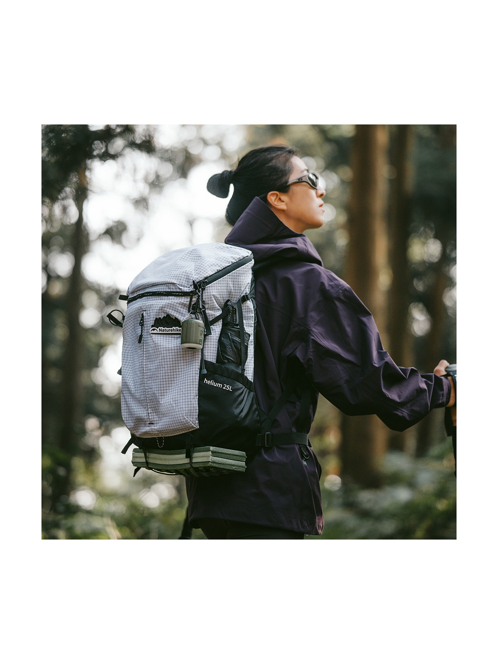 Рюкзак Naturehike CNK2300BB017 Helium 25 л белый с черным