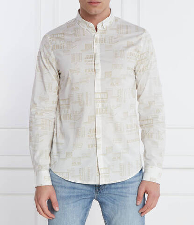 Рубашка Armani Exchange - экрю(3DZC25 ZNEAZ)