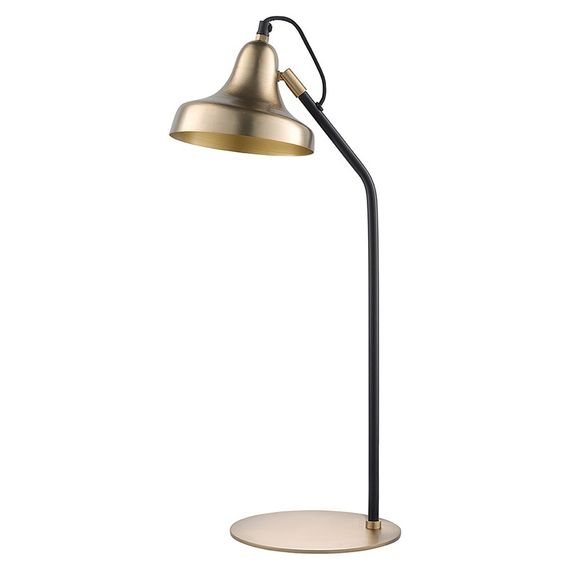 Лампа настольная Enkel Sand, Ø20х60 см, золотистая/черная