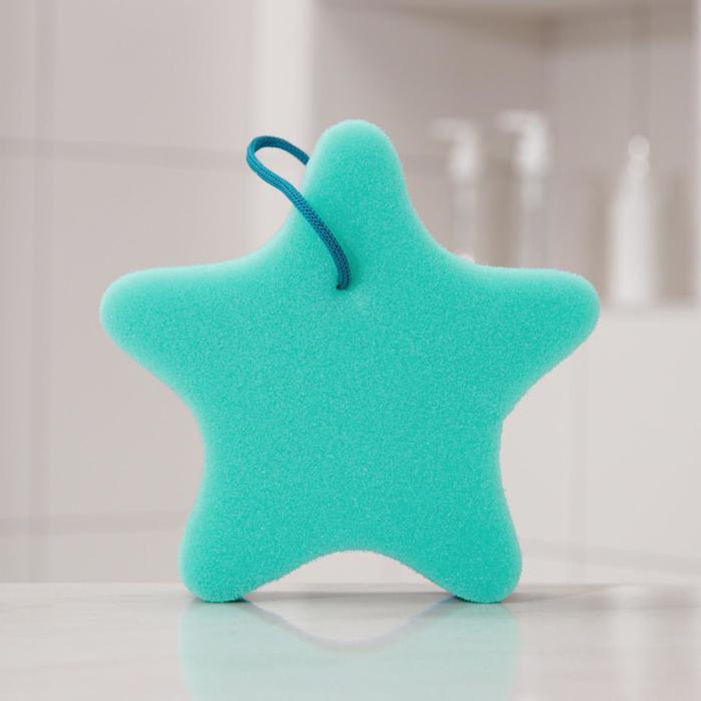 672740 Губка банная «Звёздочка», 16,5×16,5×4 см, цвет МИКС