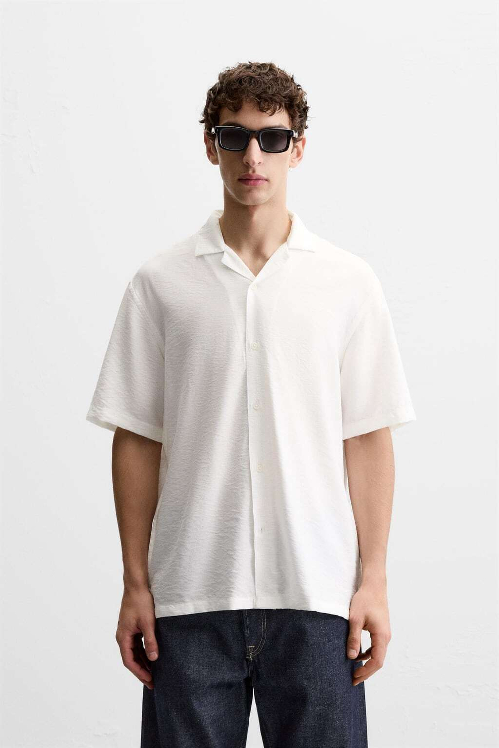 Рубашка relaxed fit из струящейся ткани