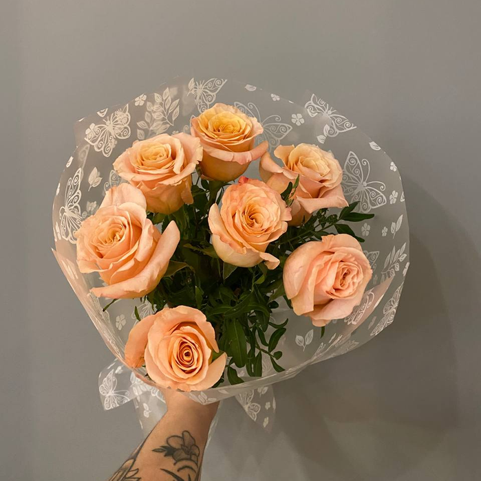 Букет "Персиковая нежность"