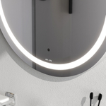 Универсальное зеркало с контурной LED-подсветкой, ИК- сенсором, круглое, 60 см AM.PM X-Joy M85AMOX0601WG