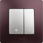 Диммер нажимной универсальный LED 400Вт без нейтрали - алюминий ETIKA Legrand