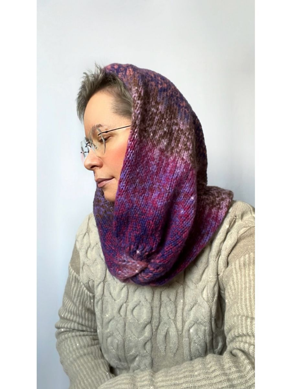 Пряжа для вязания DAMA теплая пушистая аркобалено