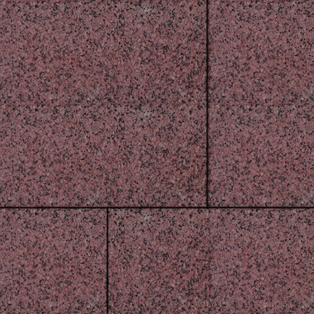 Тротуарная плитка КВАДРАТ 600х600 мм - Гранит+ Красный с черным