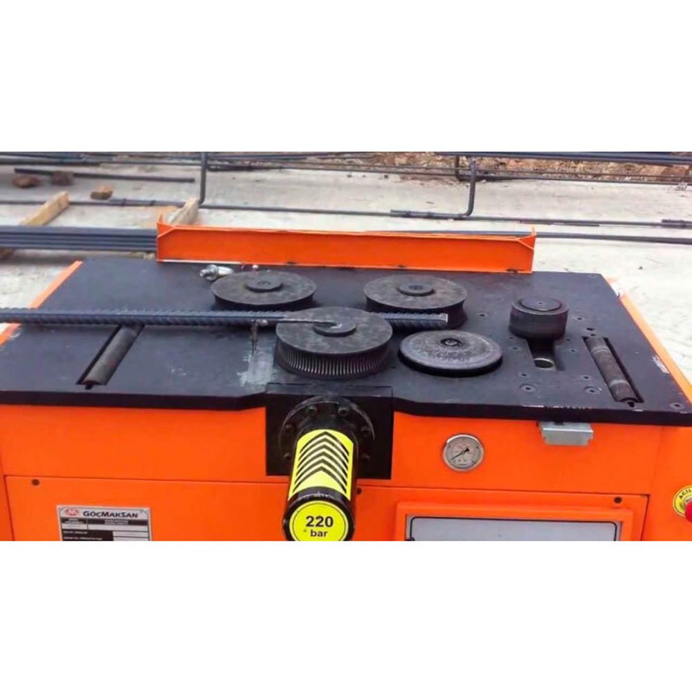 Станок для гибки арматуры GocMakSan S50H  гидравлический для спиралей - [2,2 кВт / до 50 мм]